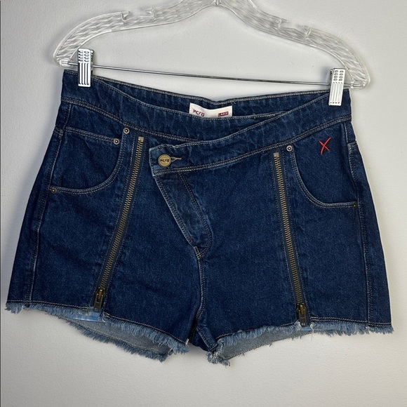 NEW PCFG Free Heaven Short Zipper Detail Large Cotton Edgy Rocker Unique Cowgirl - Picture 7 of 16